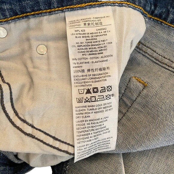 Levi Strauss Signature Blue Jeans Men's 38 x 32 Denim S67 athletic Fit Straight - Picture 10 of 11